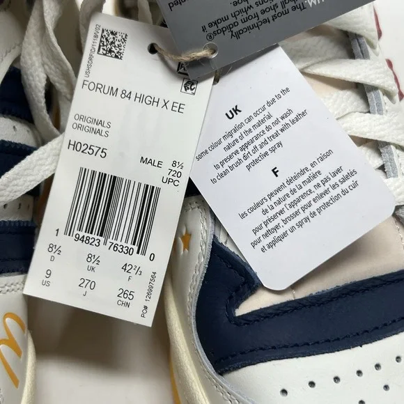 Adidas Eric Emanuel x Forum 84 All-American McDonalds Sneakers H02575 Size 9 - Picture 9 of 11